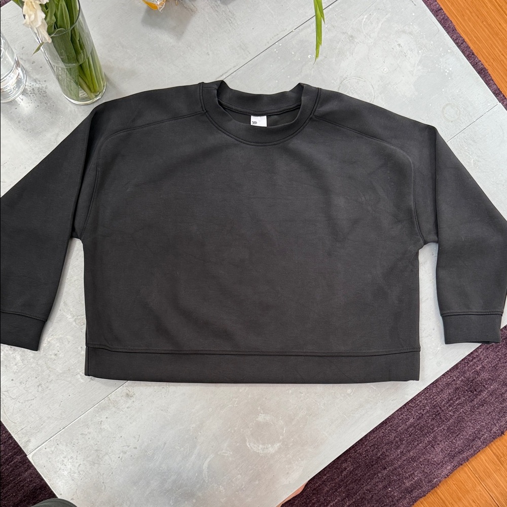 All in Motion Cropped Women’s XXL Black Crewneck Sweatshirt GUC